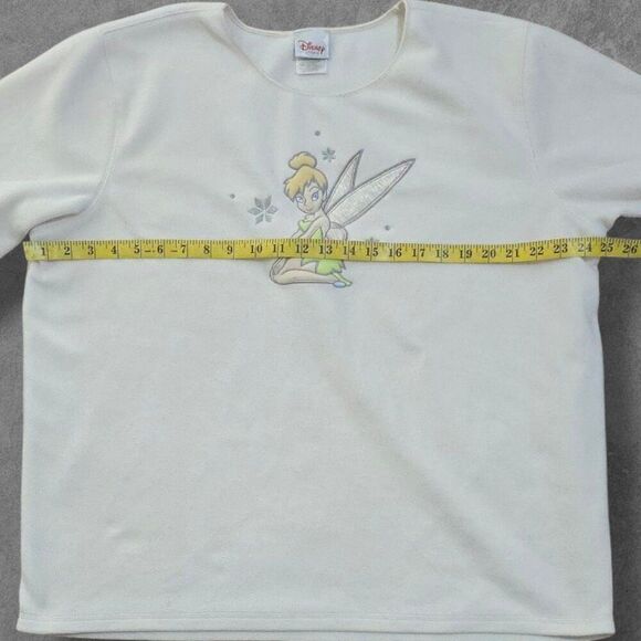 Vintage Y2K Disney Tinker Bell Fleece Pullover Sweater XXL - Picture 5 of 5